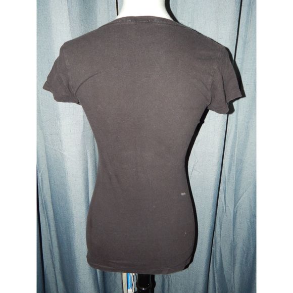 Vintage Size Medium Johnny Cash Babydoll Fit Tee Black & Hot Pink - Picture 3 of 4